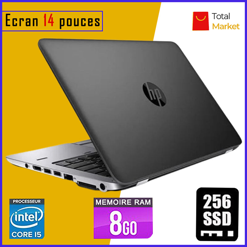 HP 840 G2 - 256gb SSD - RAM 8gb - Core i5 / Ecran 14 pouces - Processeur 2,5-2,6 GHZ (Dans Carton)