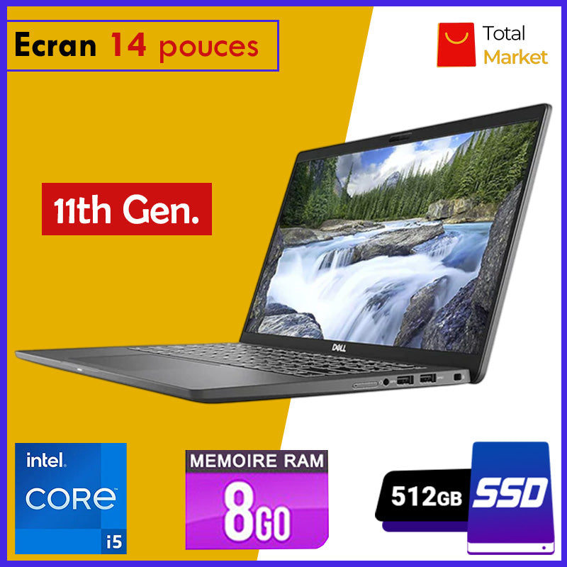 DELL LATITUDE 7420 - Core i5 - RAM 8gb - 512gb SSD / Ecran 14 pouces - 11è Génération (Dans Carton)