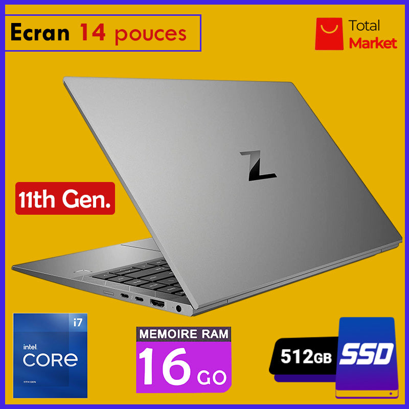 HP ZBook Firefly 14 G8 - Core i7 11ᵉ Génération | 16 Go RAM | SSD 512 Go | Écran 14 pouces