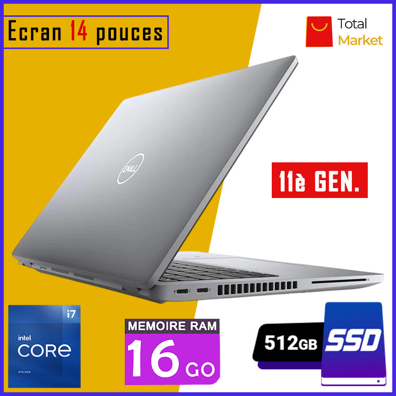 DELL LATITUDE 5420 - Core i7 - RAM 16gb - 512gb SSD / Ecran 14 pouces - 11è Génération (Dans Carton)