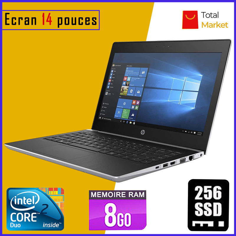 HP Probook 430 G5 - Dual Core - RAM 8gb - 256gb SSD / Ecran 14 pouces (Dans Carton)