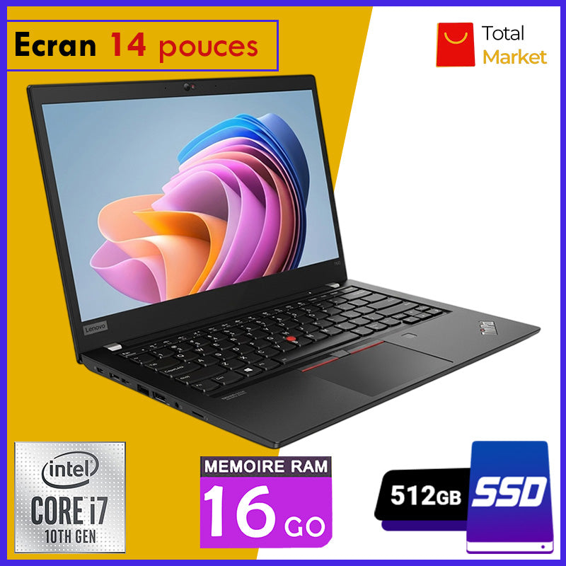 Lenovo ThinkPad T14 G1 – Core i7 16GB RAM - 512GB SSD - Écran 14 pouces - 10ᵉ Génération (Dans Carton)
