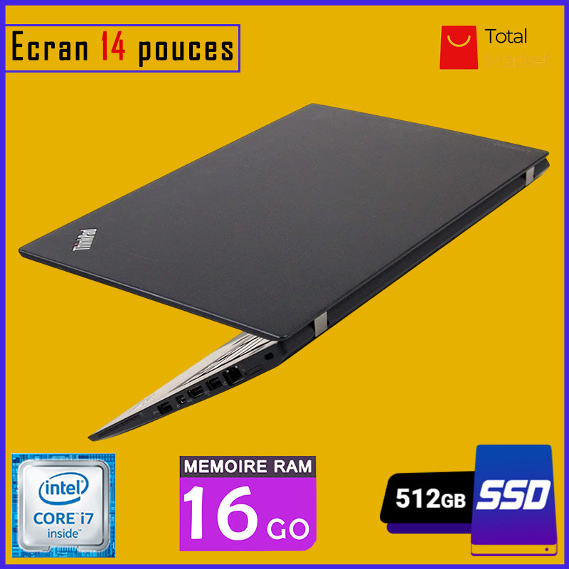 đ» Lenovo ThinkPad T460s â Core i7 | 16GB RAM | 512GB SSD | Clavier Retro Ă©clairĂ©e - Ăcran 14 pouces (Dans Carton)
