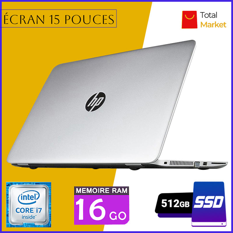 HP Elitebook 850 G3 - Core i7 - RAM 16gb - 512gb SSD / Ecran 15 pouces (Dans Carton)