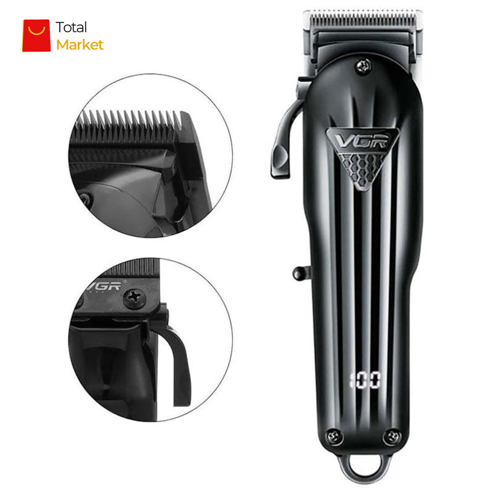 Tondeuse à Cheveux Professionnelle, Appareil pour Couper les Cheveux, Réglable, Sans Fil, Rechargeable - Marque VGR – Modèle V 282