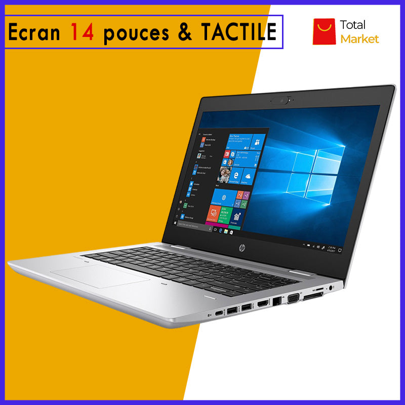 HP Probook 640 G4 - Ecran TACTILE - Core i7 - Ram 16gb - 512gb SSD (Capable de prendre deux (02) disques dur) / Ecran 14 pouces - Processeur 2.7 GHZ - 7ème et 8ème Génération (Dans Carton)