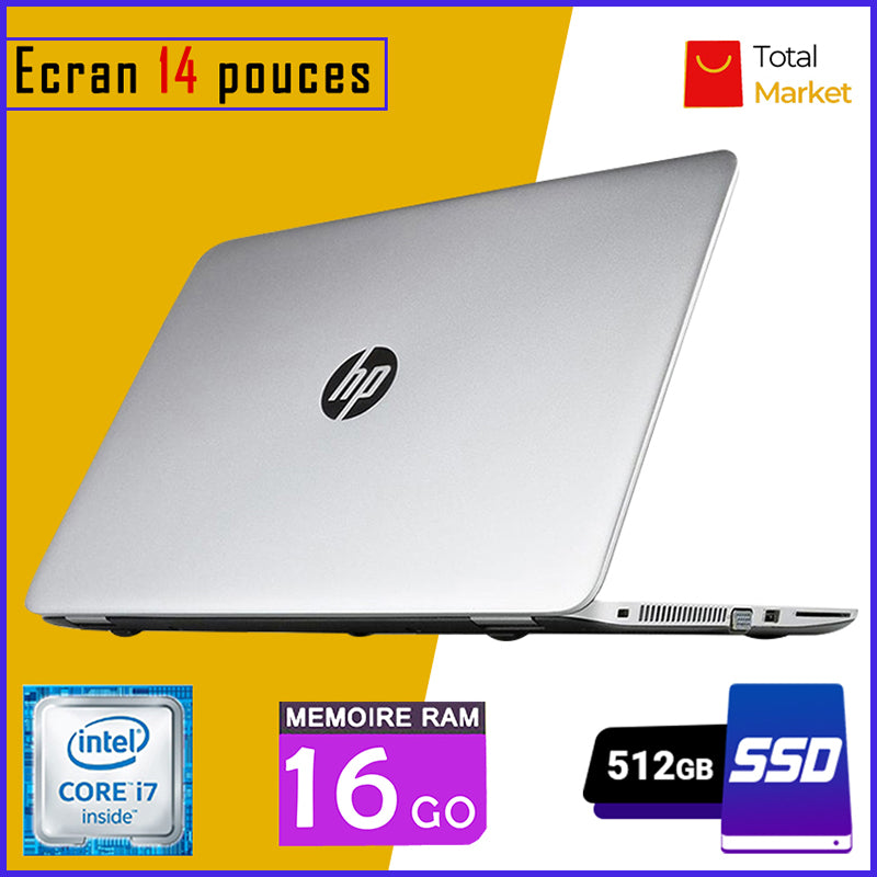 HP Elitebook 850 G3 - Core i7 - RAM 16gb - 512gb SSD / Ecran 14 pouces (Dans Carton)