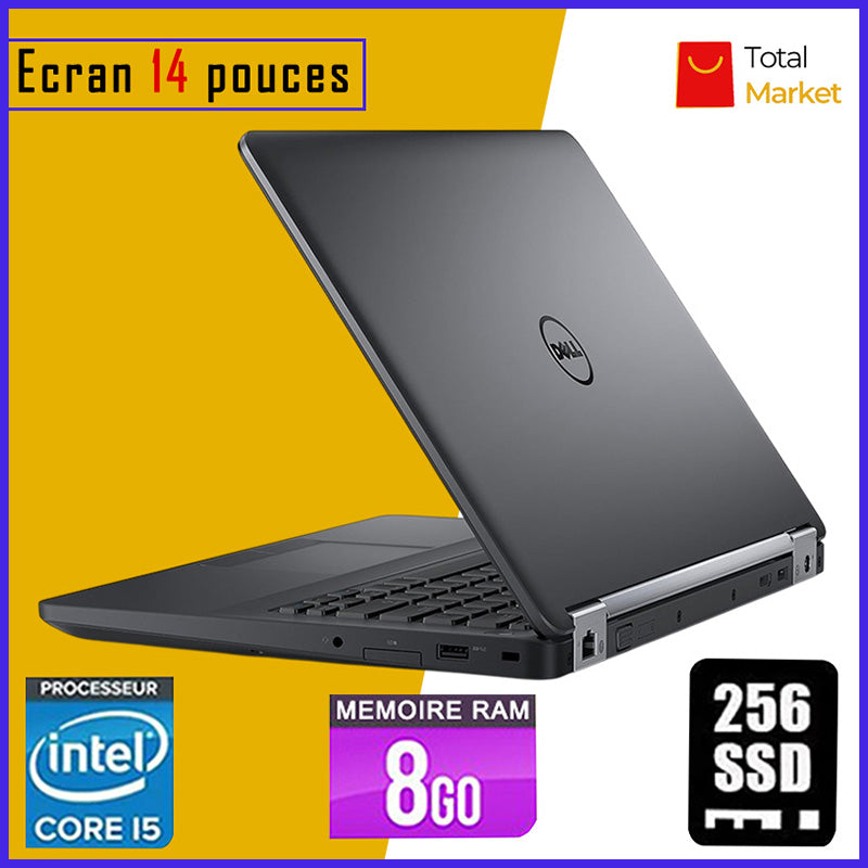 DELL 5470 - Core i5 - RAM 8gb - 256gb SSD / Processeur 2.4-2.5 GHZ - Ecran 14 pouces (Dans Carton)
