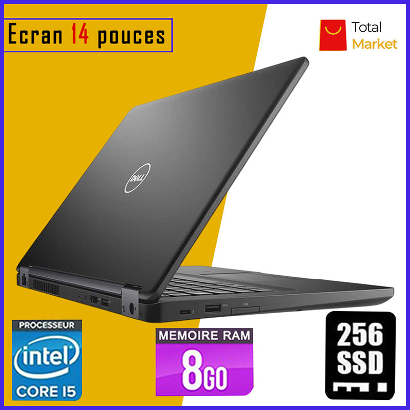DELL 5480 - Core i5 - RAM 8gb - 256gb SSD / Processeur 2.4 GHZ - Ecran 14 pouces (Dans Carton)