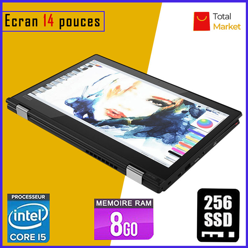 LENOVO T470 - Core i5 - RAM 8gb - 256gb SSD / Processeur 2.4 GHZ - Ecran 14 pouces (Dans Carton)
