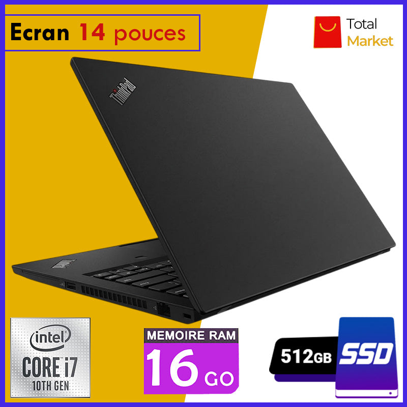 Lenovo ThinkPad T14 G1 – Core i7  16GB RAM - 512GB SSD - Écran 14 pouces - 10ᵉ Génération (Dans Carton)